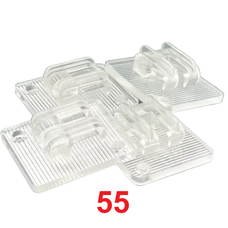 Zaczepy uchwyty do montażu siatki na balkon dla kota bez wiercenia – 55 szt.